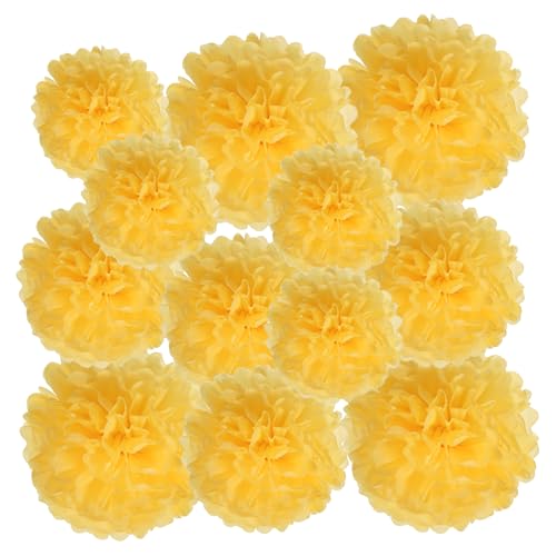 PATIKIL 12 Stück 10/15/20 cm Pom Poms Papier Blumen, Papierblumen Hochzeitsdeko Seidenpapier für Hochzeit Brautdusche Geburtstagsparty Hintergrund Dekoration, Dunkelgelb PATIKIL 12 Stück 10/15/20 cm Pom Poms Papier Blumen, Papierblumen Hochzeitsdeko Seidenpapier für Hochzeit Brautdusche Geburtstagsparty Hintergrund Dekoration, Dunkelgelb von PATIKIL