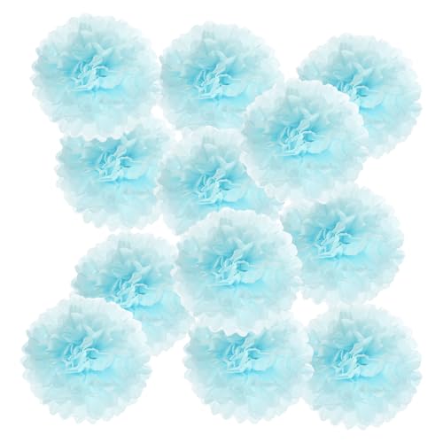 PATIKIL 12 Stück Seidenpapier Pompons Deko, Hellblau Pompons Dekoration für Geburtstagsdeko Party deko Hochzeitsdeko Gartenparty Babyparty, 250 x 250 mm PATIKIL 12 Stück Seidenpapier Pompons Deko, Hellblau Pompons Dekoration für Geburtstagsdeko Party deko Hochzeitsdeko Gartenparty Babyparty, 250 x 250 mm von PATIKIL