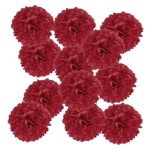 PATIKIL 12 Stück Seidenpapier Pompons Deko, Rostrot Pompons Dekoration für Geburtstagsdeko Party deko Hochzeitsdeko Gartenparty Babyparty, 250 x 250 mm PATIKIL 12 Stück Seidenpapier Pompons Deko, Rostrot Pompons Dekoration für Geburtstagsdeko Party deko Hochzeitsdeko Gartenparty Babyparty, 250 x 250 mm von PATIKIL