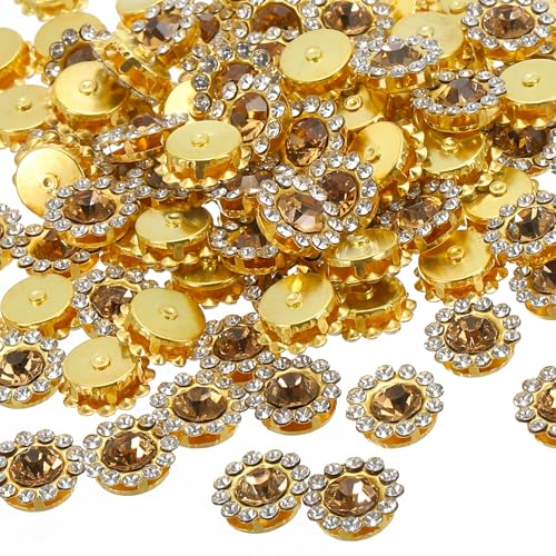 PATIKIL 12 mm Blumenkralle zum Aufnähen von Perlen und Strasssteinen, 100 Stück Kristallglas-Metallbasis Blumenkralle Edelsteine Kristalle für DIY-Handwerk Schuhe Ohrring, Braun PATIKIL 12 mm Blumenkralle zum Aufnähen von Perlen und Strasssteinen, 100 Stück Kristallglas-Metallbasis Blumenkralle Edelsteine Kristalle für DIY-Handwerk Schuhe Ohrring, Braun von PATIKIL