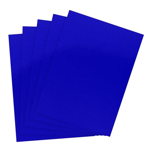 PATIKIL 12"x8.5" Metallische Spiegelkarton-Bögen, 10er Pack Blaue Kartonfolie Reflektierende Bögen 250g/m² für Scrapbook Poster DIY Bastelprojekte Einladungskarten von PATIKIL