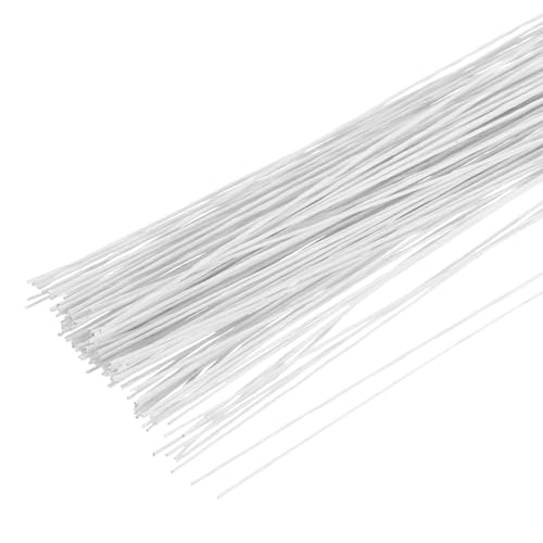 PATIKIL 120 Stück 30 Gauge Blumendraht, 14 Zoll Blumenstiel Draht Blume Papier umwickelte Drähte für Blumenhandwerk Blumenstrauß Arrangement Zubehör Kranz DIY Projekte, Weiß PATIKIL 120 Stück 30 Gauge Blumendraht, 14 Zoll Blumenstiel Draht Blume Papier umwickelte Drähte für Blumenhandwerk Blumenstrauß Arrangement Zubehör Kranz DIY Projekte, Weiß von PATIKIL