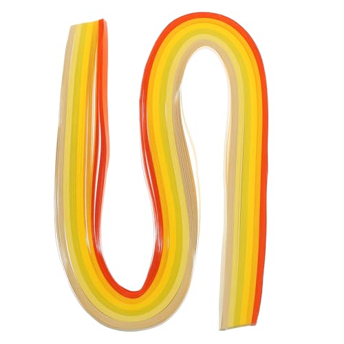 PATIKIL 120 Stück Quilling-Streifen Papier 3/16"(5mm) 21" Origami-Papier Quilling-Streifen für Kunst DIY Handwerk Weihnachten, Gelb von PATIKIL