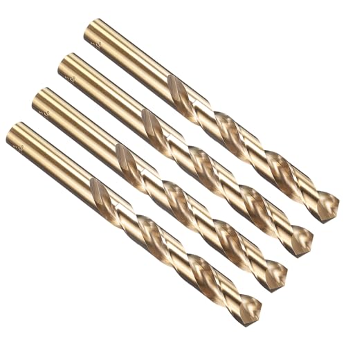 PATIKIL 12mm Bohrer, Jobber gerade Schaft M35 Cobalt 5% High-Speed-Stahl 135° Gold-Finish für Edelstahl-Hartmetall - 4er Pack PATIKIL 12mm Bohrer, Jobber gerade Schaft M35 Cobalt 5% High-Speed-Stahl 135° Gold-Finish für Edelstahl-Hartmetall - 4er Pack von PATIKIL