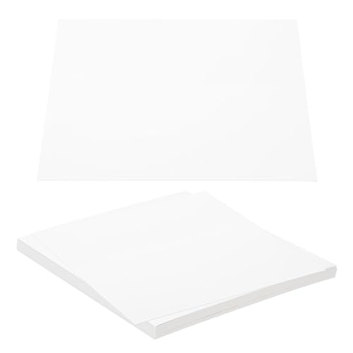 PATIKIL 12x12x0.02" Chipboard Sheets, 20 Stück 15PT Dickes Buchbinderplatte Stabiles Buchbindematerial für Buchumschlag, Weiß von PATIKIL
