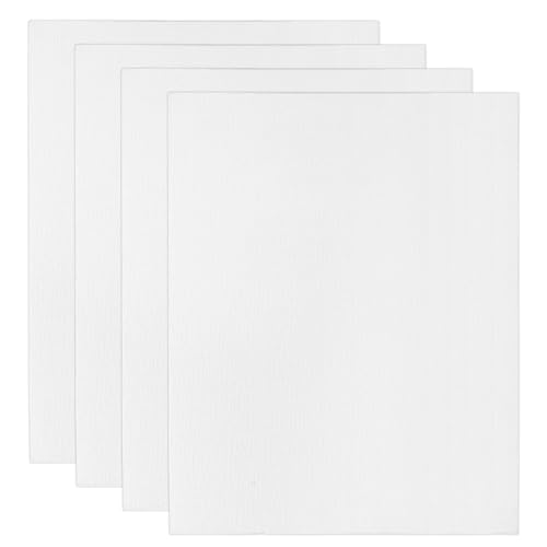 PATIKIL 12x9" Leinwände zum Malen, 4er Pack 100% Baumwolle Rechteckige dreifach grundierte Leinwand auf Keilrahmen für Acryl-, Öl- und Temperafarben, Weiß PATIKIL 12x9" Leinwände zum Malen, 4er Pack 100% Baumwolle Rechteckige dreifach grundierte Leinwand auf Keilrahmen für Acryl-, Öl- und Temperafarben, Weiß von PATIKIL