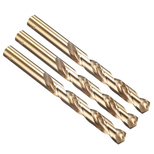 PATIKIL 13mm Bohrer, Jobber gerade Schaft M35 5% High-Speed-Stahl 135° Gold-Finish für Edelstahl-Hartmetall - 3er Pack PATIKIL 13mm Bohrer, Jobber gerade Schaft M35 5% High-Speed-Stahl 135° Gold-Finish für Edelstahl-Hartmetall - 3er Pack von PATIKIL