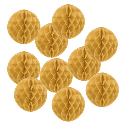 PATIKIL 14" Seidenpapier-Pompons Blumenbälle, 10er-Pack Party Hängende Papierblumenbälle Dekoration für Geburtstag Hochzeit Zuhause Hintergrunddekoration, Khaki PATIKIL 14" Seidenpapier-Pompons Blumenbälle, 10er-Pack Party Hängende Papierblumenbälle Dekoration für Geburtstag Hochzeit Zuhause Hintergrunddekoration, Khaki von PATIKIL