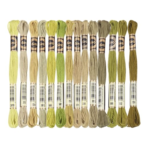 PATIKIL 14 Stück Stickgarn, je 8m, 6fädig, Polyester Stickfäden Armbandfäden für Kreuzstich, Handstickerei, DIY-Handwerksprojekte, Mehrfarbig Grau PATIKIL 14 Stück Stickgarn, je 8m, 6fädig, Polyester Stickfäden Armbandfäden für Kreuzstich, Handstickerei, DIY-Handwerksprojekte, Mehrfarbig Grau von PATIKIL