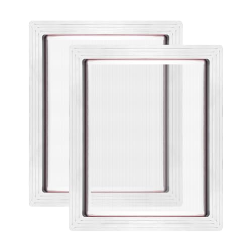 PATIKIL 16 x 12 Zoll Aluminium-Seidensiebdruckrahmen mit 160 weißen Maschen, 2er-Pack Seidensiebdruckrahmen für den Siebdruck, Silber PATIKIL 16 x 12 Zoll Aluminium-Seidensiebdruckrahmen mit 160 weißen Maschen, 2er-Pack Seidensiebdruckrahmen für den Siebdruck, Silber von PATIKIL