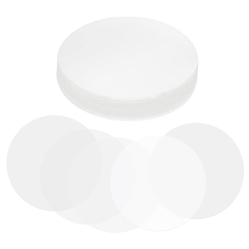 PATIKIL 2,1 Zoll (54 mm) Badge-Folie, 100 Stück Transparente Kreis-Mylar-Kunststoff-Badge-Schutzfolie für 1,7 Zoll (44 mm) Runde Badge-Button-Maker-Zubehör DIY-Kunsthandwerk von PATIKIL