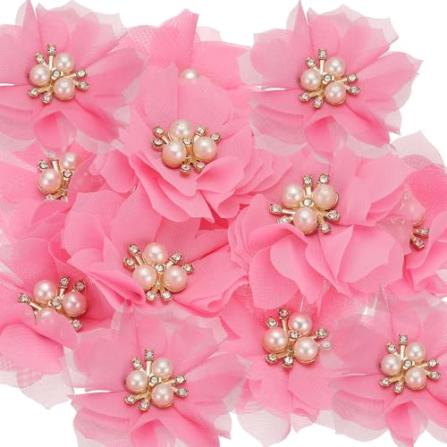 PATIKIL 2,36 Zoll Strass Perlen Chiffon Blume, 15 Stück Nähen Stoff Applikationen für DIY Handwerk Kleidung Stirnbänder Hochzeit Party Dekoration, Rosa PATIKIL 2,36 Zoll Strass Perlen Chiffon Blume, 15 Stück Nähen Stoff Applikationen für DIY Handwerk Kleidung Stirnbänder Hochzeit Party Dekoration, Rosa von PATIKIL
