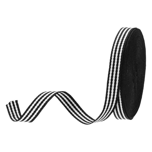 PATIKIL 2/5" Schwarz-Weiß gestreiftes Ripsband, 10 Yard Polyester Stoff Streifen Bastelband Doppelseitiges Design für Schleifen Geschenkverpackung DIY Herstellung Weihnachtsdekorationen PATIKIL 2/5" Schwarz-Weiß gestreiftes Ripsband, 10 Yard Polyester Stoff Streifen Bastelband Doppelseitiges Design für Schleifen Geschenkverpackung DIY Herstellung Weihnachtsdekorationen von PATIKIL