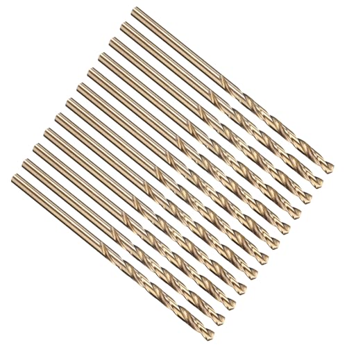 PATIKIL 2,5 mm Bohrer, Jobber gerade Schaft M35 5% High-Speed-Stahl 135° Gold-Finish für Edelstahl-Hartmetall - 12er Pack PATIKIL 2,5 mm Bohrer, Jobber gerade Schaft M35 5% High-Speed-Stahl 135° Gold-Finish für Edelstahl-Hartmetall - 12er Pack von PATIKIL