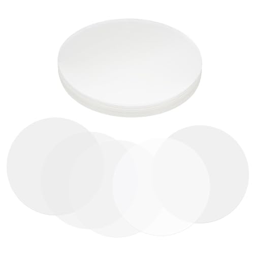 PATIKIL 2,6 Zoll (65 mm) Badge-Folie, 100 Stück Transparente Kreis-Mylar-Kunststoff-Badge-Schutzfolie für 2,2 Zoll (56 mm) Runde Badge-Button-Maker-Zubehör DIY-Kunsthandwerk von PATIKIL