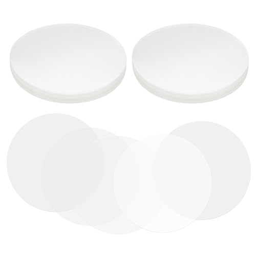 PATIKIL 2,6 Zoll (66 mm) Abzeichenfolie, 200 Stück Transparente Kreis-Mylar-Kunststoffabzeichen-Schutzfolie für 2,2 Zoll (56 mm) Runde Abzeichen-Button-Maker-Zubehör DIY Kunsthandwerk von PATIKIL