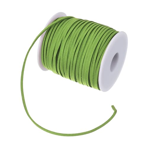 PATIKIL 2,65mm x 45m Wildlederband, Lederband Kette Farbe Bastelschnur Wildleder Spitze Kordel Band Schnur für Armbänder für Blumenbündel Band Verpackung Schmuck Halsketten, Grün PATIKIL 2,65mm x 45m Wildlederband, Lederband Kette Farbe Bastelschnur Wildleder Spitze Kordel Band Schnur für Armbänder für Blumenbündel Band Verpackung Schmuck Halsketten, Grün von PATIKIL