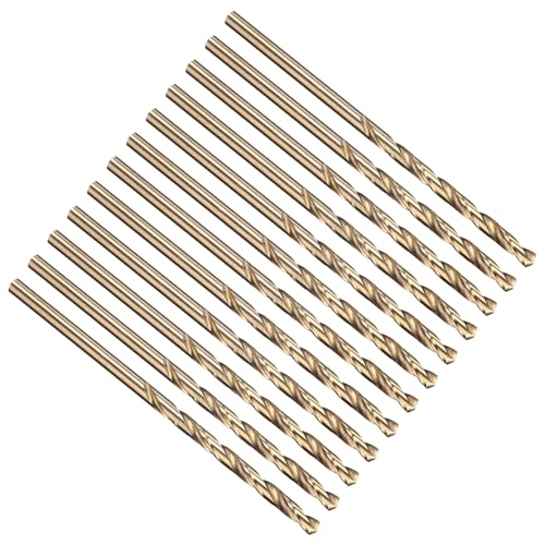 PATIKIL 2,7 mm Bohrer, Jobber gerade Schaft M35 5% High-Speed-Stahl 135° Gold-Finish für Edelstahl-Hartmetall - 12er Pack PATIKIL 2,7 mm Bohrer, Jobber gerade Schaft M35 5% High-Speed-Stahl 135° Gold-Finish für Edelstahl-Hartmetall - 12er Pack von PATIKIL