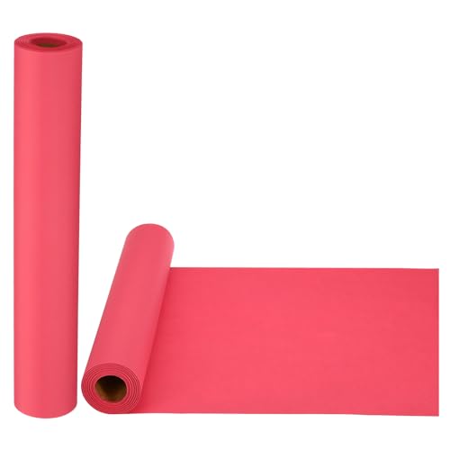 PATIKIL 2 Rolle Zeichenpapierrolle 30cm x 15m Zeichenpapier 80 g/m² Papierrolle Kraftpapier Malpapier Skizzenpapier Bastelpapier für Staffelei Malen Handwerk Geschenkverpackung Rot von PATIKIL