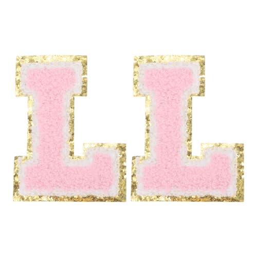 PATIKIL 2 Stk. Bügelbuchstaben-Patches, Chenille-Glitzerbuchstaben-Patch Pink, Alphabet L PATIKIL 2 Stk. Bügelbuchstaben-Patches, Chenille-Glitzerbuchstaben-Patch Pink, Alphabet L von PATIKIL