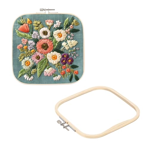 PATIKIL 2 Stück 7,9" x 7,9" Bambus Stickrahmen, Quadratische Verstellbare Kreuzstichrahmen Stickring Rahmen ZubehörStickständer für Embroidery Kreuzstich DIY Nähen Handwerk Dekoration PATIKIL 2 Stück 7,9" x 7,9" Bambus Stickrahmen, Quadratische Verstellbare Kreuzstichrahmen Stickring Rahmen ZubehörStickständer für Embroidery Kreuzstich DIY Nähen Handwerk Dekoration von PATIKIL