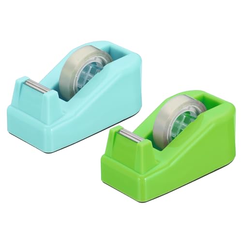 PATIKIL 2 Stück Klebebandspender Schreibtisch, Kleiner Klebebandspender Niedlicher Desktop-Spenderhalter für Klebeband Büro Schreibtisch, Grün Cyan PATIKIL 2 Stück Klebebandspender Schreibtisch, Kleiner Klebebandspender Niedlicher Desktop-Spenderhalter für Klebeband Büro Schreibtisch, Grün Cyan von PATIKIL