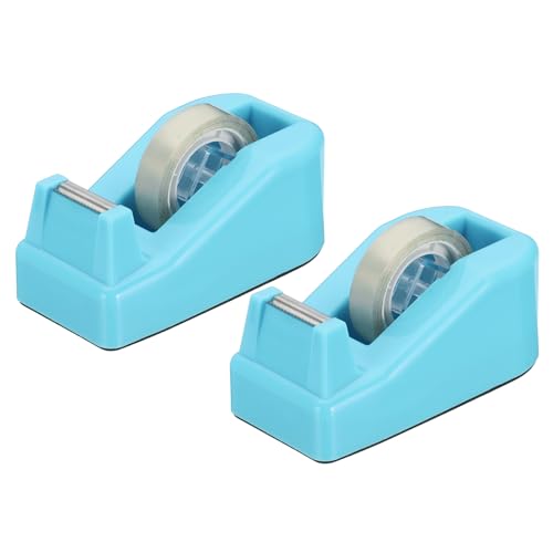 PATIKIL 2 Stück Klebebandspender für den Schreibtisch, Kleiner Klebebandspender Niedlicher Desktop-Spenderhalter für Klebeband Büro Schreibtisch, Hellblau PATIKIL 2 Stück Klebebandspender für den Schreibtisch, Kleiner Klebebandspender Niedlicher Desktop-Spenderhalter für Klebeband Büro Schreibtisch, Hellblau von PATIKIL