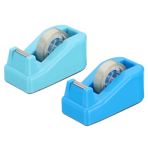 PATIKIL 2 Stück Klebebandspender für den Schreibtisch, Kleiner Klebebandspender Niedlicher Schreibtischspender für Klebeband Büro Schreibtisch, Blauton PATIKIL 2 Stück Klebebandspender für den Schreibtisch, Kleiner Klebebandspender Niedlicher Schreibtischspender für Klebeband Büro Schreibtisch, Blauton von PATIKIL