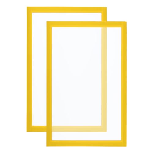 PATIKIL 2 Stück Magnetrahmen, A4 Info-Rahmen selbstklebend Aufklappbarer mit Magnetverschluss bilderrahmen für Postkarte Hinweis Zeichnung, Mattierter Oberfläche, Gelb PATIKIL 2 Stück Magnetrahmen, A4 Info-Rahmen selbstklebend Aufklappbarer mit Magnetverschluss bilderrahmen für Postkarte Hinweis Zeichnung, Mattierter Oberfläche, Gelb von PATIKIL