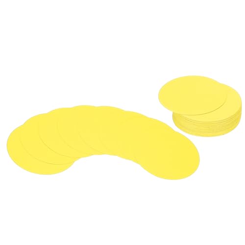 PATIKIL 2-Zoll-Kreis-Karton, 36 Stück runde Ausschnitt-Papierdicke Karton-Untersetzer für DIY-Bastelprojekte Klassenzimmer-Pinnwand-Dekoration, Gelb PATIKIL 2-Zoll-Kreis-Karton, 36 Stück runde Ausschnitt-Papierdicke Karton-Untersetzer für DIY-Bastelprojekte Klassenzimmer-Pinnwand-Dekoration, Gelb von PATIKIL