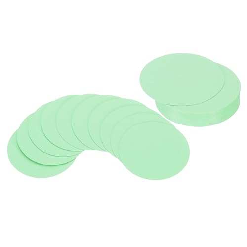 PATIKIL 2 Zoll Kreis Karton, 36 Stück runde Form Ausschnitte Papier Dickes Karton Untersetzer für DIY Bastelprojekte Klassenzimmer Pinnwand Dekor, Hellgrün von PATIKIL