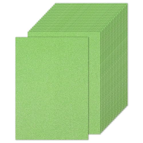 PATIKIL 20 Blätter Hellgrünes Glitzer Karton 8,5 x 11 Zoll, Glitzer Kartonpapier Rechteck Premium Funkelndes Papier Bastelkartonpapier 250gsm für Scrapbook Karte DIY Kunst Hochzeit Party PATIKIL 20 Blätter Hellgrünes Glitzer Karton 8,5 x 11 Zoll, Glitzer Kartonpapier Rechteck Premium Funkelndes Papier Bastelkartonpapier 250gsm für Scrapbook Karte DIY Kunst Hochzeit Party von PATIKIL