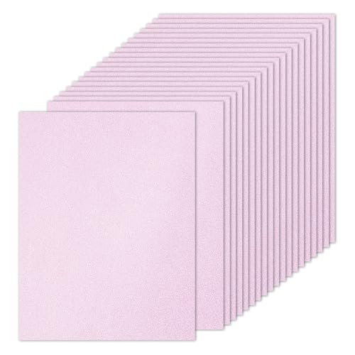 PATIKIL 20 Blätter Hellrosa Glitzer Karton 8,5 x 11 Zoll, Glitzer Kartonpapier Rechteck Premium Funkelndes Papier Bastelkartonpapier 250gsm für Scrapbook Karte DIY Kunst Hochzeitsfeier PATIKIL 20 Blätter Hellrosa Glitzer Karton 8,5 x 11 Zoll, Glitzer Kartonpapier Rechteck Premium Funkelndes Papier Bastelkartonpapier 250gsm für Scrapbook Karte DIY Kunst Hochzeitsfeier von PATIKIL