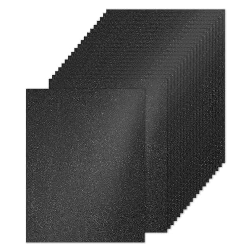 PATIKIL 20 Blätter Schwarzes Glitzer Karton 8,5 x 11 Zoll, Glitzer Kartonpapier Rechteck Premium Funkelndes Papier Bastelkartonpapier 250gsm für Scrapbook Karte DIY Kunst Hochzeitsfeier PATIKIL 20 Blätter Schwarzes Glitzer Karton 8,5 x 11 Zoll, Glitzer Kartonpapier Rechteck Premium Funkelndes Papier Bastelkartonpapier 250gsm für Scrapbook Karte DIY Kunst Hochzeitsfeier von PATIKIL