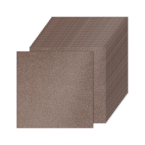 PATIKIL 20 Blätter braunes Glitzer Karton 10 x 10 Zoll, Glitzer Kartonpapier Quadratisch Premium Funkelndes Papier Bastelkartonpapier 250gsm für Scrapbook Karte DIY Kunst Hochzeit Party PATIKIL 20 Blätter braunes Glitzer Karton 10 x 10 Zoll, Glitzer Kartonpapier Quadratisch Premium Funkelndes Papier Bastelkartonpapier 250gsm für Scrapbook Karte DIY Kunst Hochzeit Party von PATIKIL