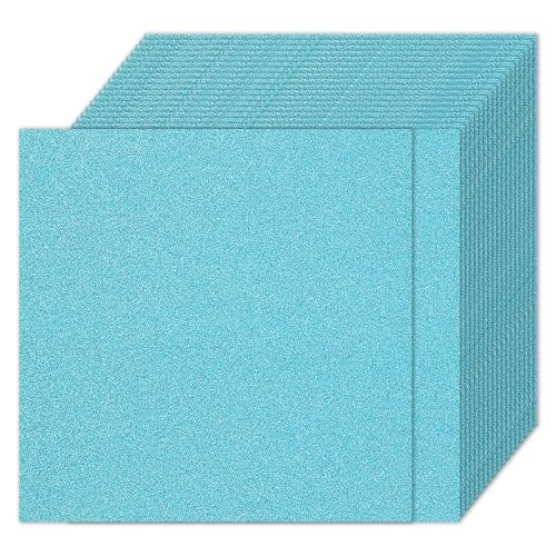 PATIKIL 20 Blatt Kartonpapier Quadratisch 250g - 30,5 x 30,5 cm - Dickes Bastelkarton zum Basteln Hochzeit Karton Glitzer Papier Stanzen DIY Deko Bastelpapier Bedruckbar, Hellblau PATIKIL 20 Blatt Kartonpapier Quadratisch 250g - 30,5 x 30,5 cm - Dickes Bastelkarton zum Basteln Hochzeit Karton Glitzer Papier Stanzen DIY Deko Bastelpapier Bedruckbar, Hellblau von PATIKIL