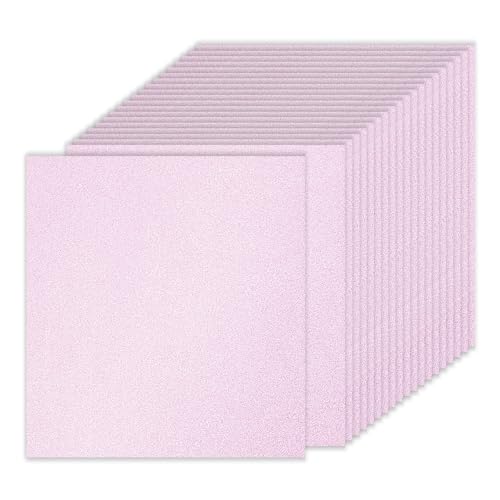 PATIKIL 20 Blatt Kartonpapier Quadratisch 250g - 30,5 x 30,5 cm - Dickes Bastelkarton zum Basteln Hochzeit Karton Glitzer Papier Stanzen DIY Deko Bastelpapier Bedruckbar, Helles Rosa PATIKIL 20 Blatt Kartonpapier Quadratisch 250g - 30,5 x 30,5 cm - Dickes Bastelkarton zum Basteln Hochzeit Karton Glitzer Papier Stanzen DIY Deko Bastelpapier Bedruckbar, Helles Rosa von PATIKIL
