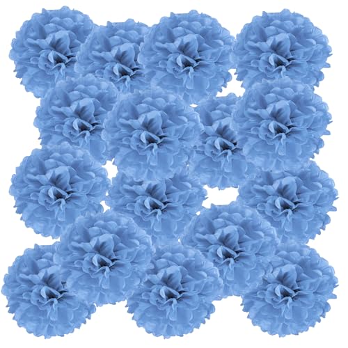 PATIKIL 20 Stück 10 cm Pom Poms Papier Blumen, Papierblumen Hochzeitsdeko Seidenpapier für Hochzeit Brautdusche Blumenkugel Geburtstagsparty Hintergrund Dekoration, Seeblau PATIKIL 20 Stück 10 cm Pom Poms Papier Blumen, Papierblumen Hochzeitsdeko Seidenpapier für Hochzeit Brautdusche Blumenkugel Geburtstagsparty Hintergrund Dekoration, Seeblau von PATIKIL