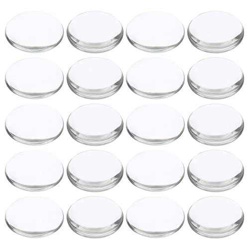 PATIKIL 20 Stück Glas Cabochons 45mm Klare Runde Glascabochons, Flache Rückseite Glaskuppel, Glaskuppel für DIY Schmuck, Foto Anhänger Herstellung, Halsketten PATIKIL 20 Stück Glas Cabochons 45mm Klare Runde Glascabochons, Flache Rückseite Glaskuppel, Glaskuppel für DIY Schmuck, Foto Anhänger Herstellung, Halsketten von PATIKIL