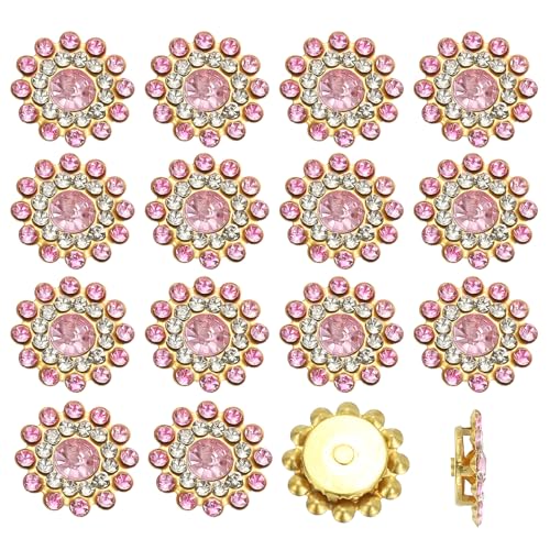 PATIKIL 200 Stk. Aufnäh-Rhinestones, 14mm Blumen-Glas-Rhinestones mit Bastelsteinen Kristall-Verzierungen für Kleidung Schuhe Gürtel DIY Basteln Dekoration, Hellrosa PATIKIL 200 Stk. Aufnäh-Rhinestones, 14mm Blumen-Glas-Rhinestones mit Bastelsteinen Kristall-Verzierungen für Kleidung Schuhe Gürtel DIY Basteln Dekoration, Hellrosa von PATIKIL