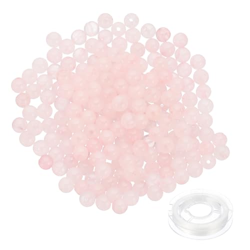 PATIKIL 200 Stück 4mm Naturstein Perlen Blassrosa Rose, Runde Aventurin Edelstein Perlen Glatt Steinperlen Jade Tigerauge Glasperlen Set für Armband Halskette Ohrringe DIY PATIKIL 200 Stück 4mm Naturstein Perlen Blassrosa Rose, Runde Aventurin Edelstein Perlen Glatt Steinperlen Jade Tigerauge Glasperlen Set für Armband Halskette Ohrringe DIY von PATIKIL