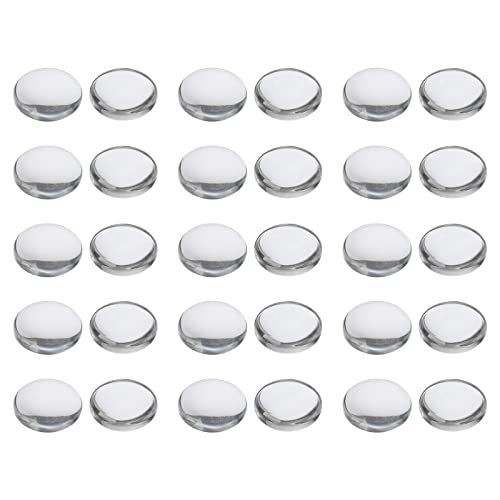 PATIKIL 200 Stück Glas Cabochons 10mm Klare Runde Glascabochons, Flache Rückseite Glaskuppel, Glaskuppel für DIY Schmuck, Foto Anhänger Herstellung, Halsketten von PATIKIL