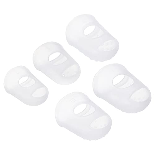 PATIKIL 20Pack Gummi Fingerspitze Silikon Daumen Fingerkuppen Schutz Abdeckungen Polster Fingerhut für Gitarre Spielen Büro Zählen Nähen Klar 5 Größe Sortiert PATIKIL 20Pack Gummi Fingerspitze Silikon Daumen Fingerkuppen Schutz Abdeckungen Polster Fingerhut für Gitarre Spielen Büro Zählen Nähen Klar 5 Größe Sortiert von PATIKIL