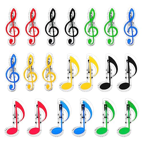 PATIKIL 20Stk Musiknoten Klammern Musik Büroklammer Halter Plastik Musikbuch Klammer Lesezeichen Schreibwaren Klammern für Papier Buch Musik Einladungskarte Notebook PATIKIL 20Stk Musiknoten Klammern Musik Büroklammer Halter Plastik Musikbuch Klammer Lesezeichen Schreibwaren Klammern für Papier Buch Musik Einladungskarte Notebook von PATIKIL