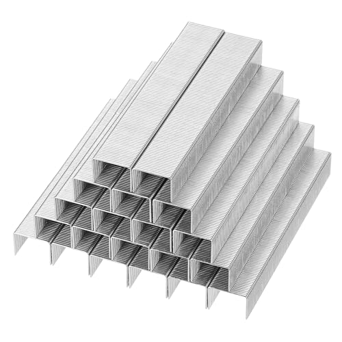 PATIKIL 23/10 Heftklammern für Hefter, 2 Boxen 2000 Stück 3/8" Beinlänge Standard Flachklammer Meißelspitzen-Heftklammern Jam-Free für Büro Desktop Home Supplies, Silber von PATIKIL