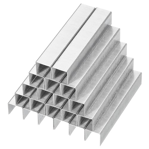 PATIKIL 23/13 Heftklammern für Hefter, 2Box 2000 Stück 1/2" Beinlänge Standard Flachklammer Meißelspitzenklammern Jam-Free für Büro Desktop Home Supplies, Silber von PATIKIL