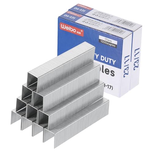PATIKIL 23/17 Heftklammern für Tacker, 2 Boxen à 2000 Stück 11/16" Beinlänge Standard Flachheftung Meißelspitze Heftklammern, blockadefrei für Büro, Schreibtisch zu Hause, Silber PATIKIL 23/17 Heftklammern für Tacker, 2 Boxen à 2000 Stück 11/16" Beinlänge Standard Flachheftung Meißelspitze Heftklammern, blockadefrei für Büro, Schreibtisch zu Hause, Silber von PATIKIL