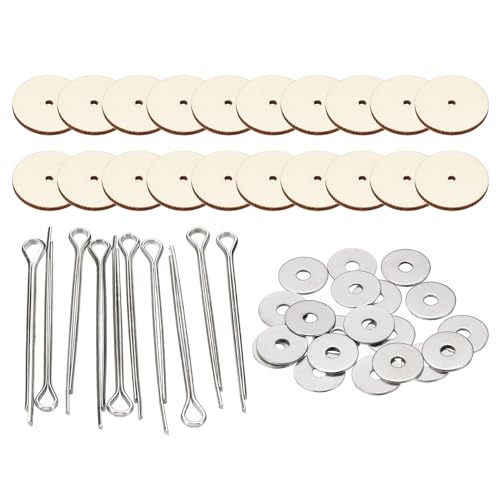 PATIKIL 24mm Puppen-Gelenke, 20er Set abnehmbare Splinte und Faserplatten für die Herstellung von Bären-Gliedmaßen, Puppen-Gelenke für DIY-Bastelzubehör PATIKIL 24mm Puppen-Gelenke, 20er Set abnehmbare Splinte und Faserplatten für die Herstellung von Bären-Gliedmaßen, Puppen-Gelenke für DIY-Bastelzubehör von PATIKIL