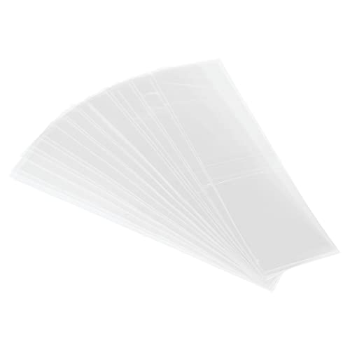 PATIKIL 250Pack Perforierte Folie PVC Schrumpfband für Kappe 2.44 zu 2.56" 105x30mm Klar von PATIKIL