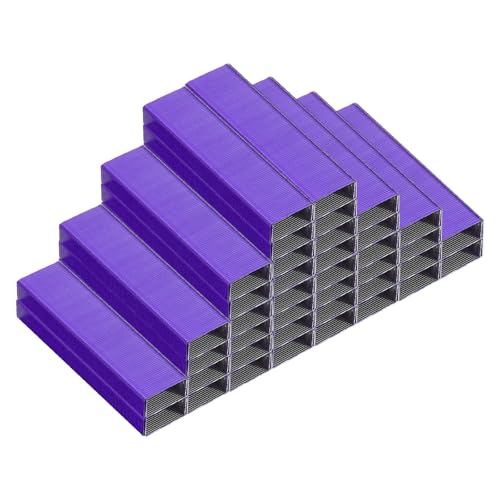 PATIKIL 26/6 Standard Heftklammern, 10er Pack 10000 Stück 1/4" Beinlänge Flachklammer Meißelspitze Heftklammern Stau-frei für Schreibtischhefter Büro Desktop Home Zubehör, Lila PATIKIL 26/6 Standard Heftklammern, 10er Pack 10000 Stück 1/4" Beinlänge Flachklammer Meißelspitze Heftklammern Stau-frei für Schreibtischhefter Büro Desktop Home Zubehör, Lila von PATIKIL